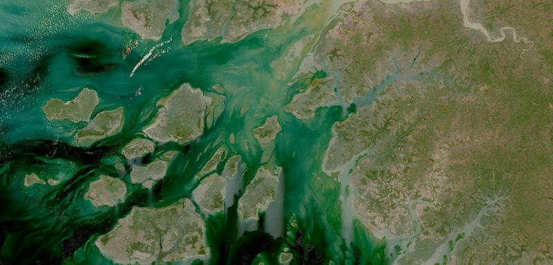 Geospatial analysis output from Open Data Cube platform