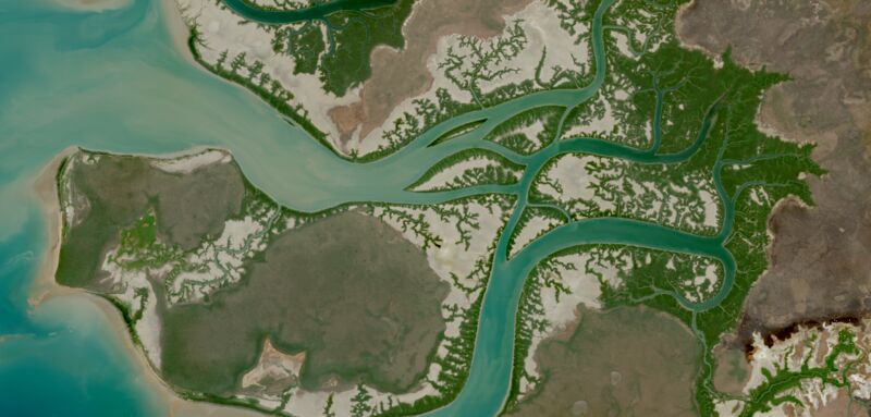 Open Data Cube analysis dashboard showing satellite data